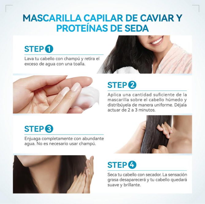Maleva™ Colágeno & Caviar — Mascarilla Reconstructora