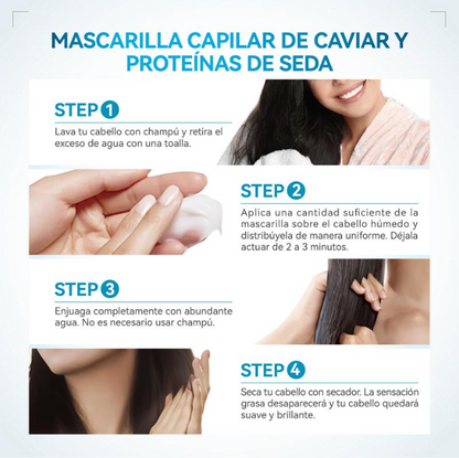 Maleva™ Colágeno & Caviar — Mascarilla Reconstructora