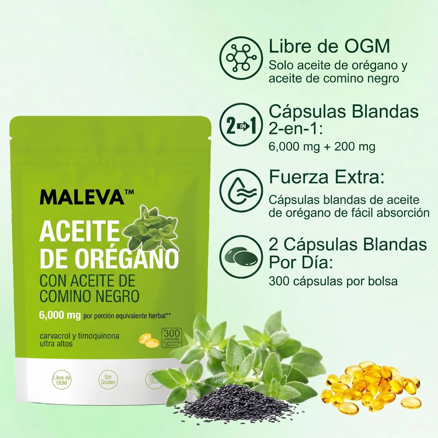 Maleva™ Aceite de Orégano
